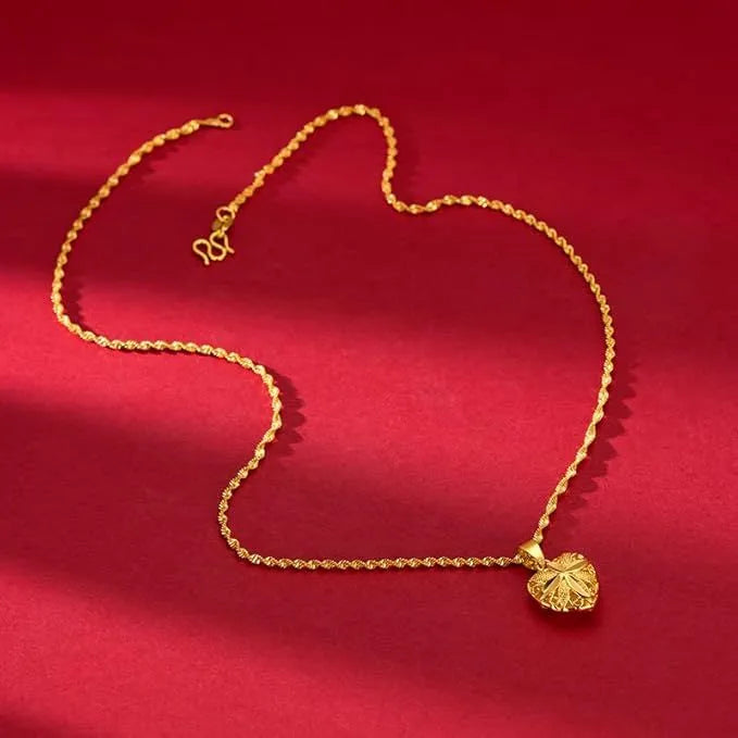 Gold Heart Necklace for Women souqvers