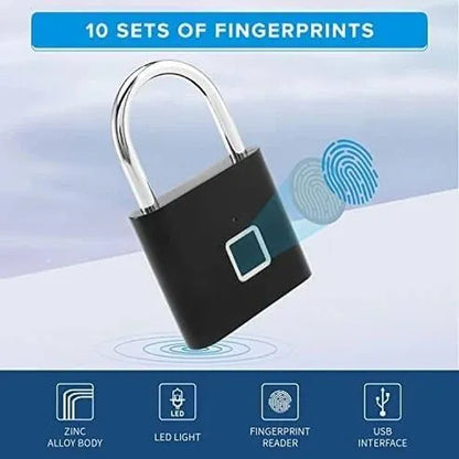 Fingerprint Padlock souqvers