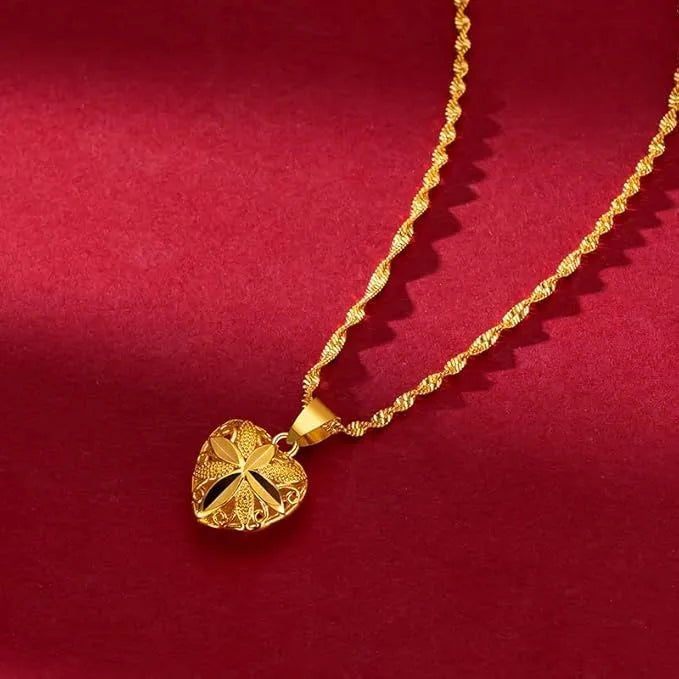  Gold Heart Necklace for Women souqvers